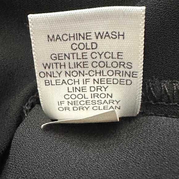 Spense Black & White Contrast Trim Tie-Front Blouse Women's Size Medium - Picture 6 of 9